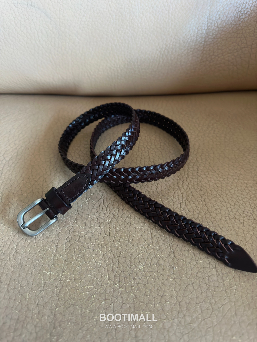 Bottega Veneta Intrecciato Braided 보테가 베네타 인트레치아토 브레이디드 레더 벨트 2cm 7