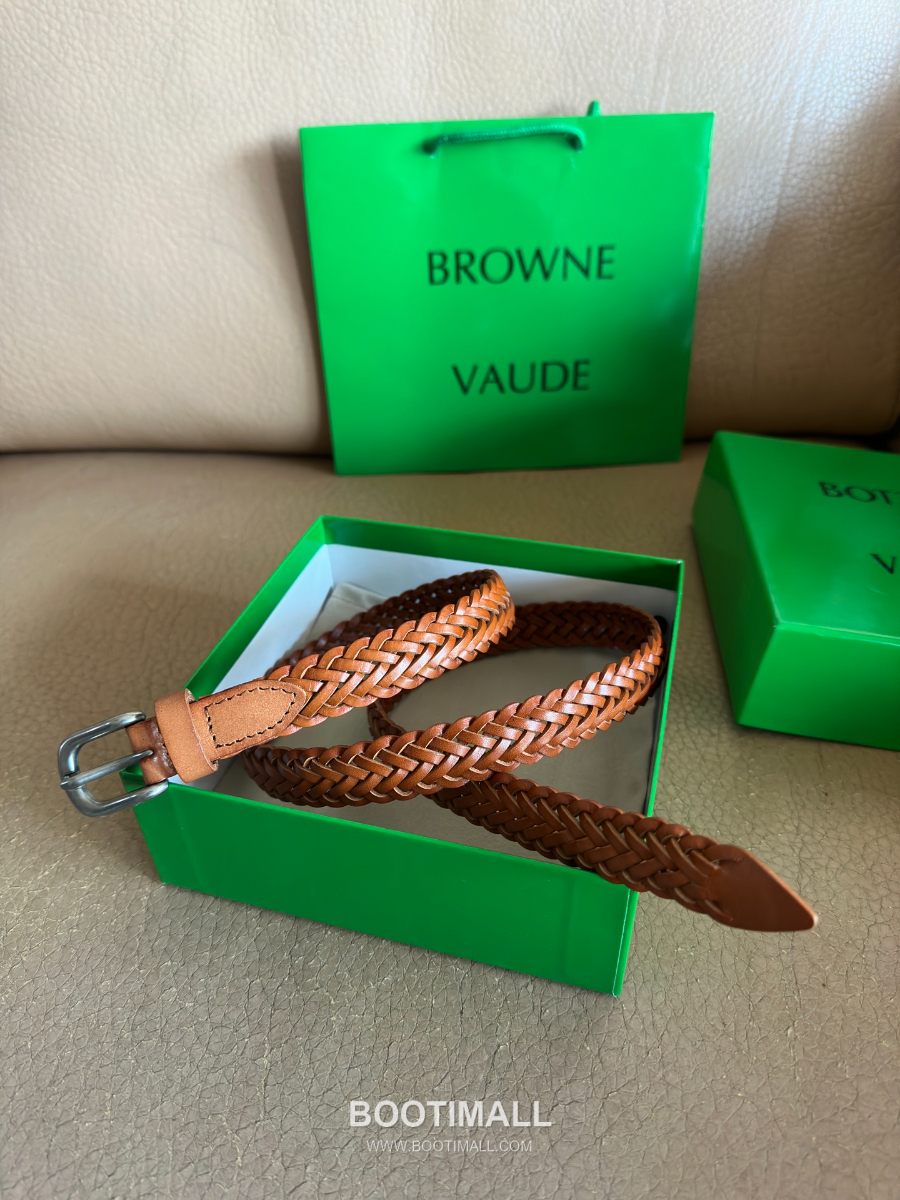 Bottega Veneta Intrecciato Braided 보테가 베네타 인트레치아토 브레이디드 레더 벨트 2cm 8