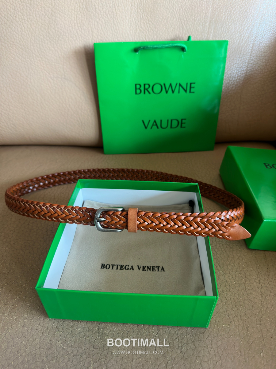 Bottega Veneta Intrecciato Braided 보테가 베네타 인트레치아토 브레이디드 레더 벨트 2cm 10