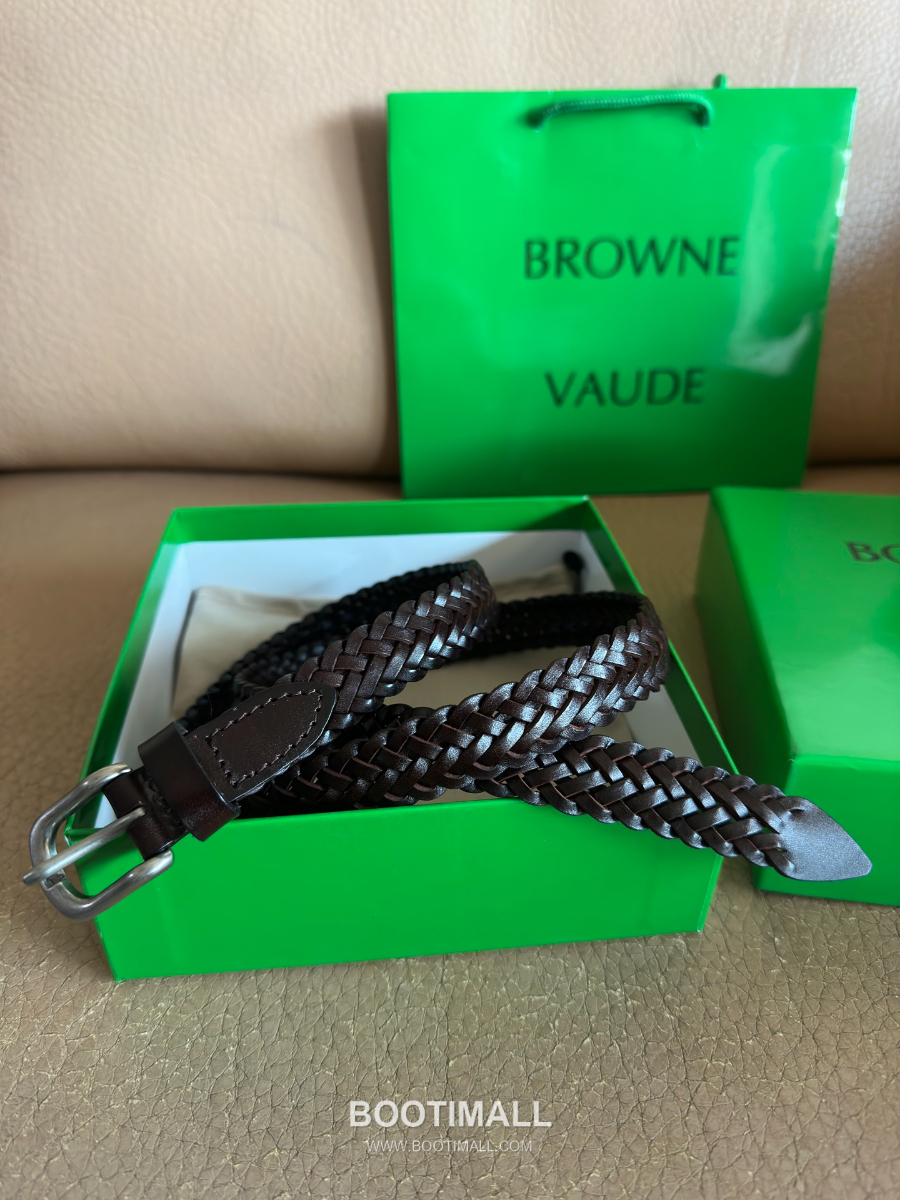 Bottega Veneta Intrecciato Braided 보테가 베네타 인트레치아토 브레이디드 레더 벨트 2cm 16