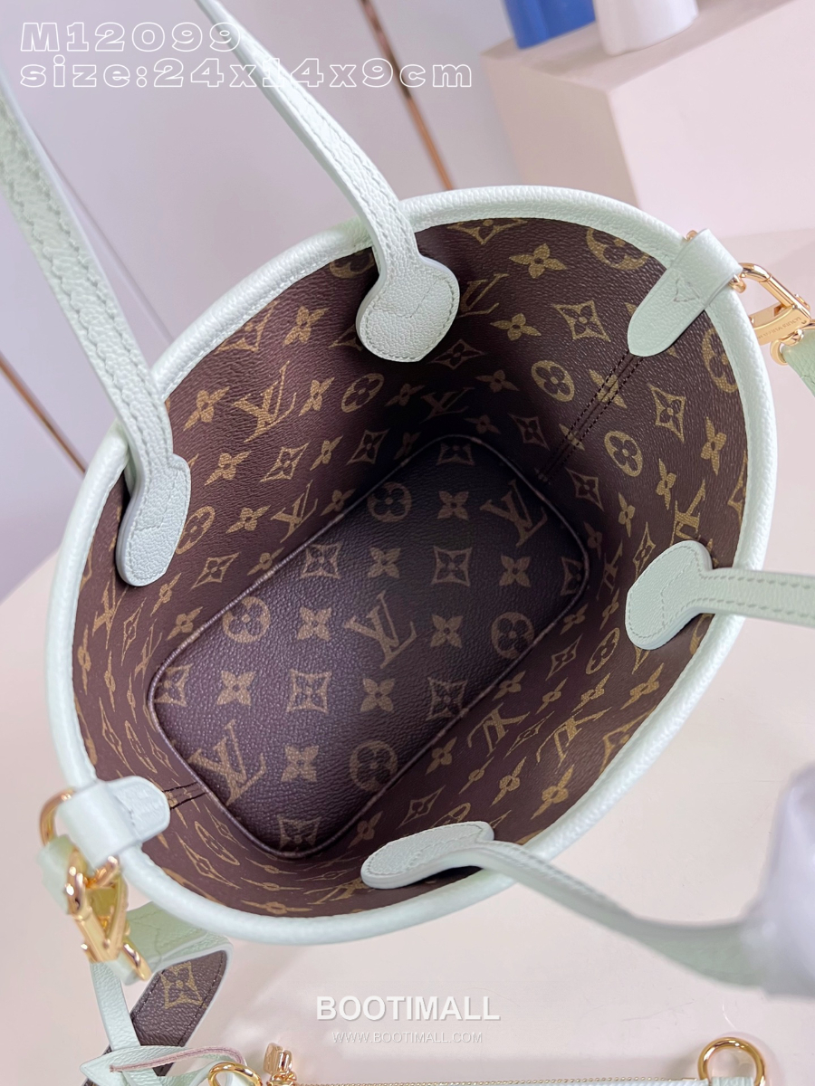 Louis Vuitton Neverfull Bandoulière Inside Out BB 루이비통 네버풀 반둘리에 인사이드 아웃 BB 모노그램 캔버스 토리옹 가죽 미니 토트백 24cm 6