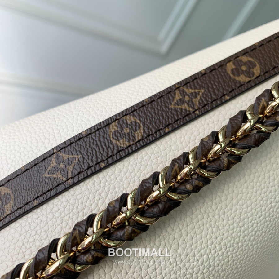 Louis Vuitton Multipass M28029 루이비통 멀티패스 M28029 아이보리 카프스킨 & 모노그램 코팅 캔버스 트리밍 30cm 7