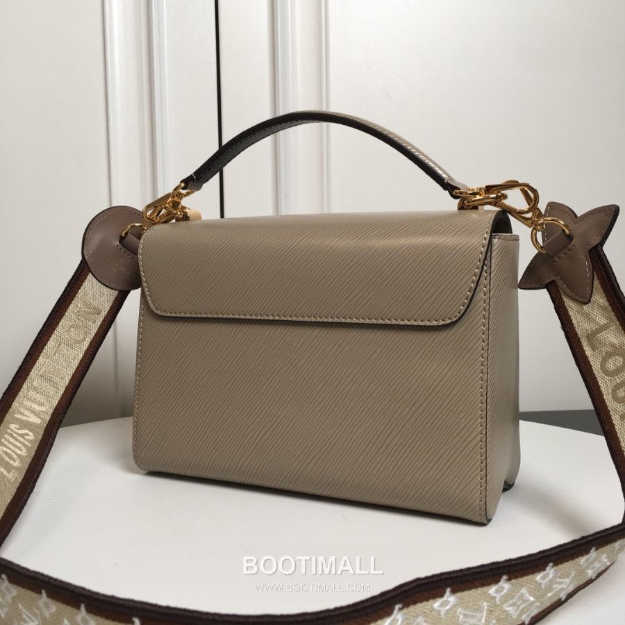 Twist MM Epi Leather M57050 Louis Vuitton 트위스트 MM 에피 레더 와이드 스트랩 숄더백 카키 금장 23cm 2