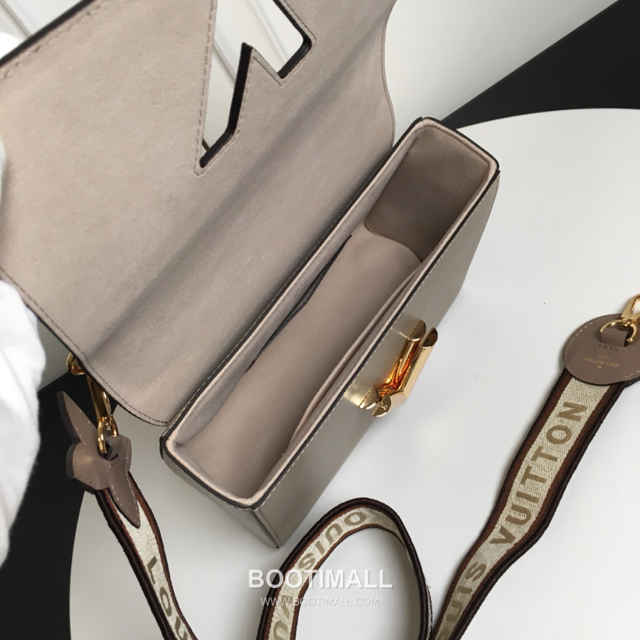 Twist MM Epi Leather M57050 Louis Vuitton 트위스트 MM 에피 레더 와이드 스트랩 숄더백 카키 금장 23cm 5