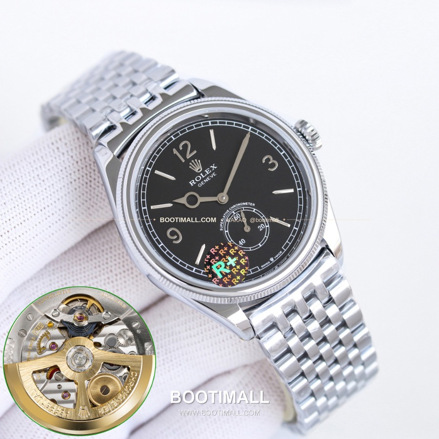 Rolex Perpetual 1908 18K Yellow Gold 롤렉스 퍼페츄얼 1908 기요셰 다이얼 실버베젤 블랙다이얼 39mm 2