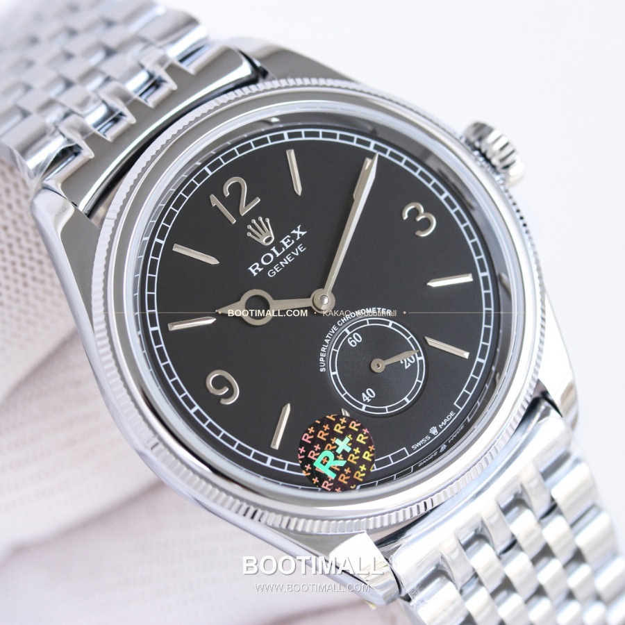 Rolex Perpetual 1908 18K Yellow Gold 롤렉스 퍼페츄얼 1908 기요셰 다이얼 실버베젤 블랙다이얼 39mm 3