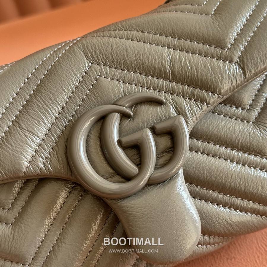 Gucci GG Marmont Mini Matelassé Leather 구찌 GG 마몽 미니 마틀라세 레더 숄더백 856368 그레이 20cm 5
