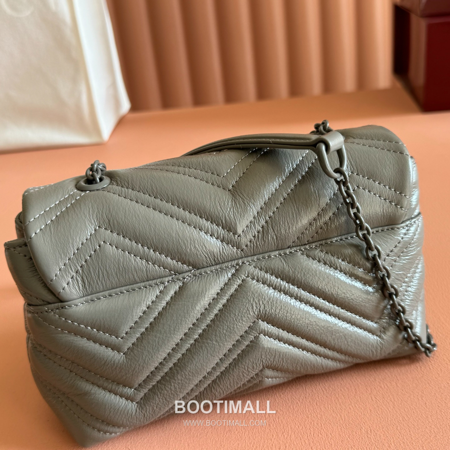 Gucci GG Marmont Mini Matelassé Leather 구찌 GG 마몽 미니 마틀라세 레더 숄더백 856368 그레이 20cm 7