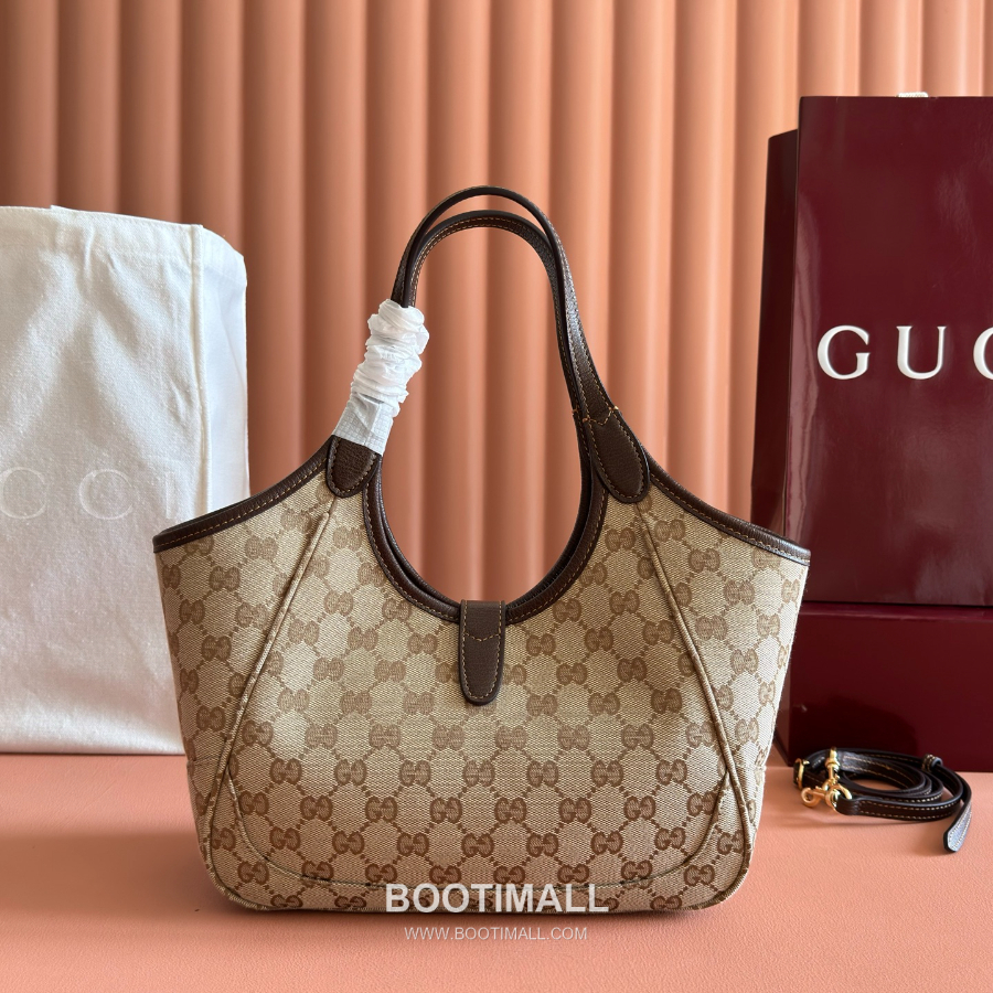 Gucci GG Canvas Expandable Hobo 구찌 GG 캔버스 코팅 패브릭 확장형 호보 숄더백 866646 브라운 26cm 2