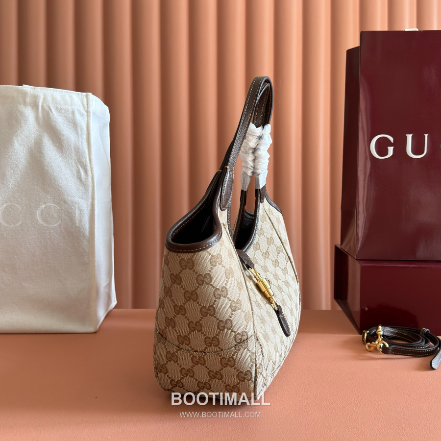 Gucci GG Canvas Expandable Hobo 구찌 GG 캔버스 코팅 패브릭 확장형 호보 숄더백 866646 브라운 26cm 3