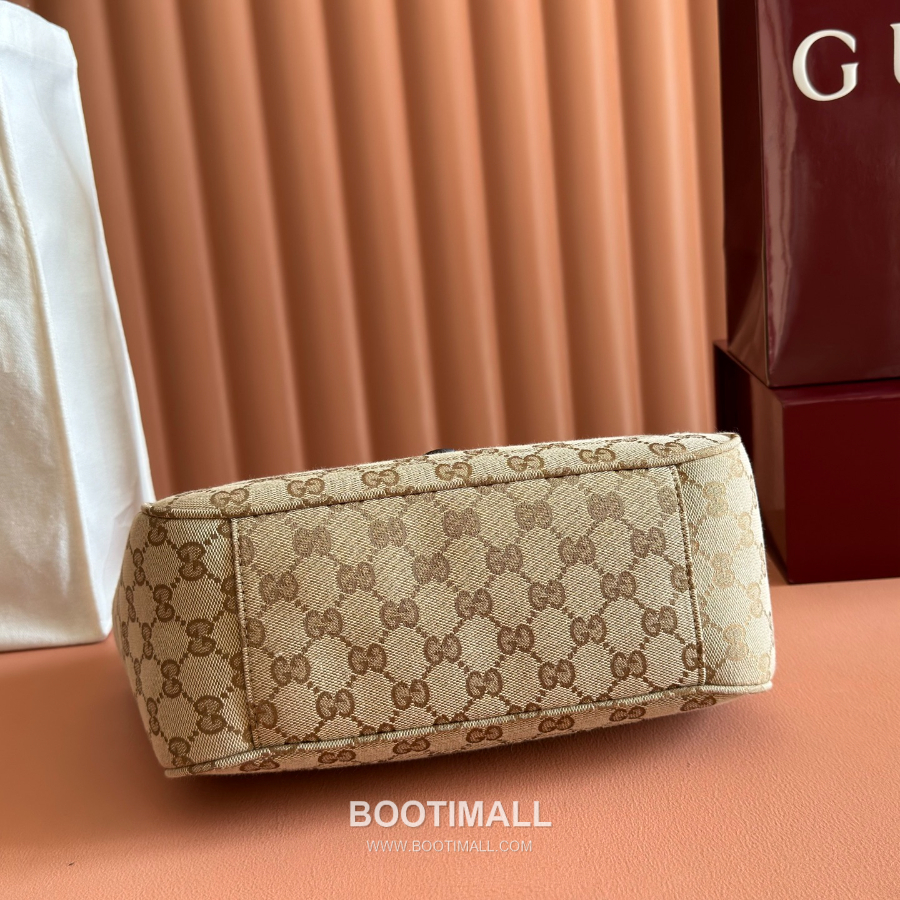 Gucci GG Canvas Expandable Hobo 구찌 GG 캔버스 코팅 패브릭 확장형 호보 숄더백 866646 브라운 26cm 4