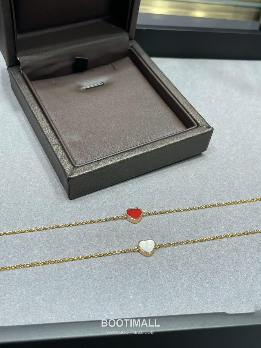 Chopard Happy Hearts Mini Heart Bracelet White/Red 쇼파드 해피 하츠 미니 하트 브레이슬릿 화이트/레드 1
