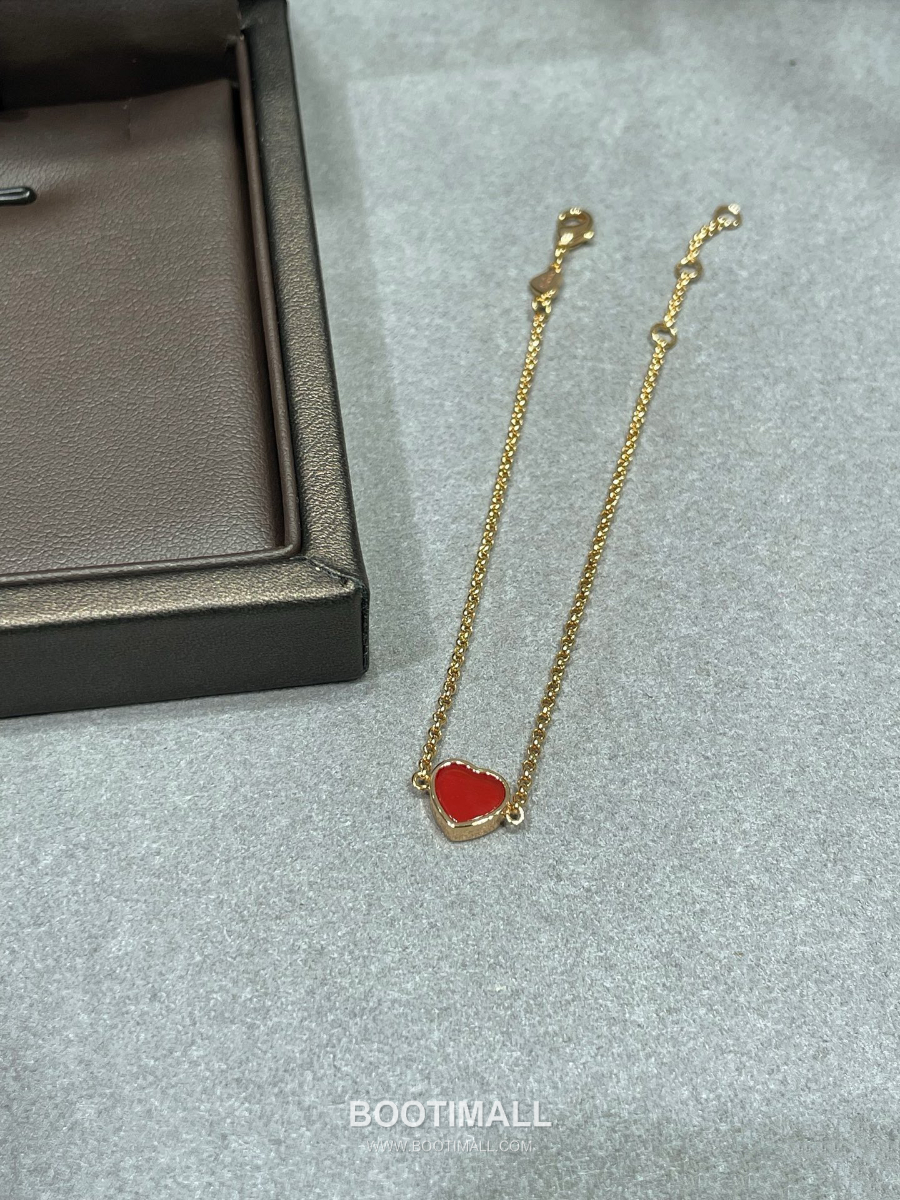 Chopard Happy Hearts Mini Heart Bracelet White/Red 쇼파드 해피 하츠 미니 하트 브레이슬릿 화이트/레드 6