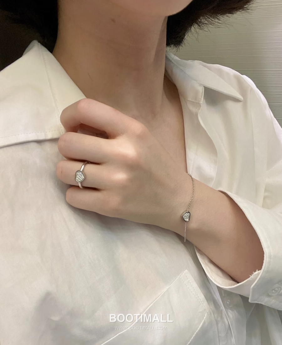 Chopard Happy Hearts Mini Heart Bracelet White/Red 쇼파드 해피 하츠 미니 하트 브레이슬릿 화이트/레드 10