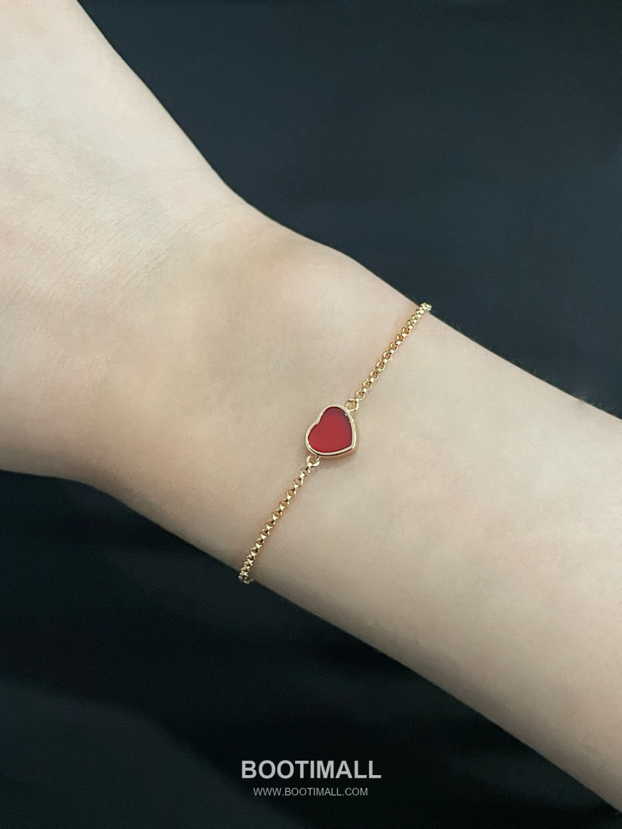 Chopard Happy Hearts Mini Heart Bracelet White/Red 쇼파드 해피 하츠 미니 하트 브레이슬릿 화이트/레드 11