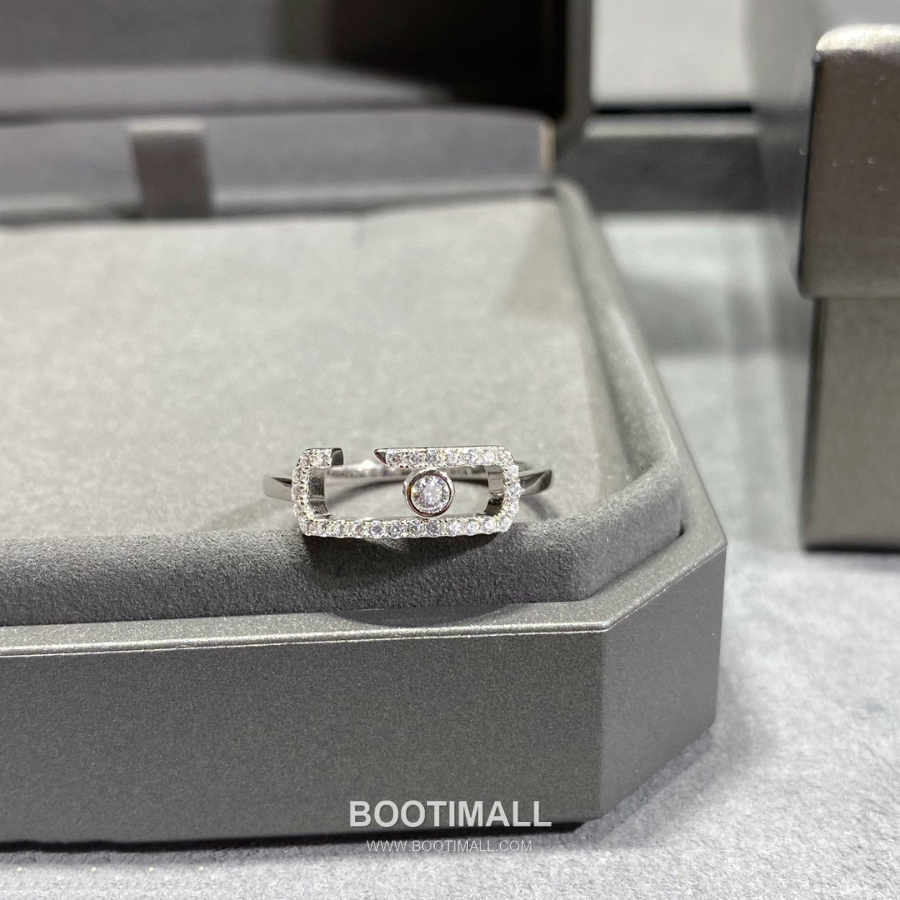 Messika Move Open Ring 메시카 무브 오픈 링 18K 화이트 골드 2