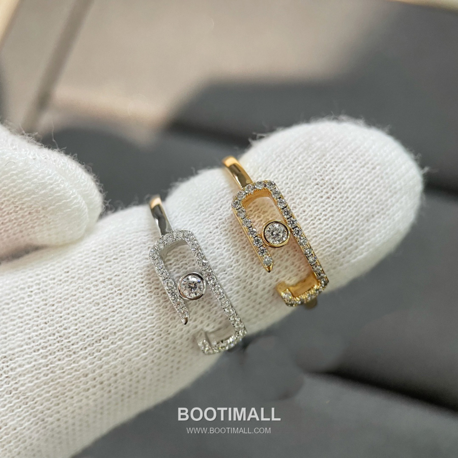 Messika Move Open Ring 메시카 무브 오픈 링 18K 화이트 골드 4