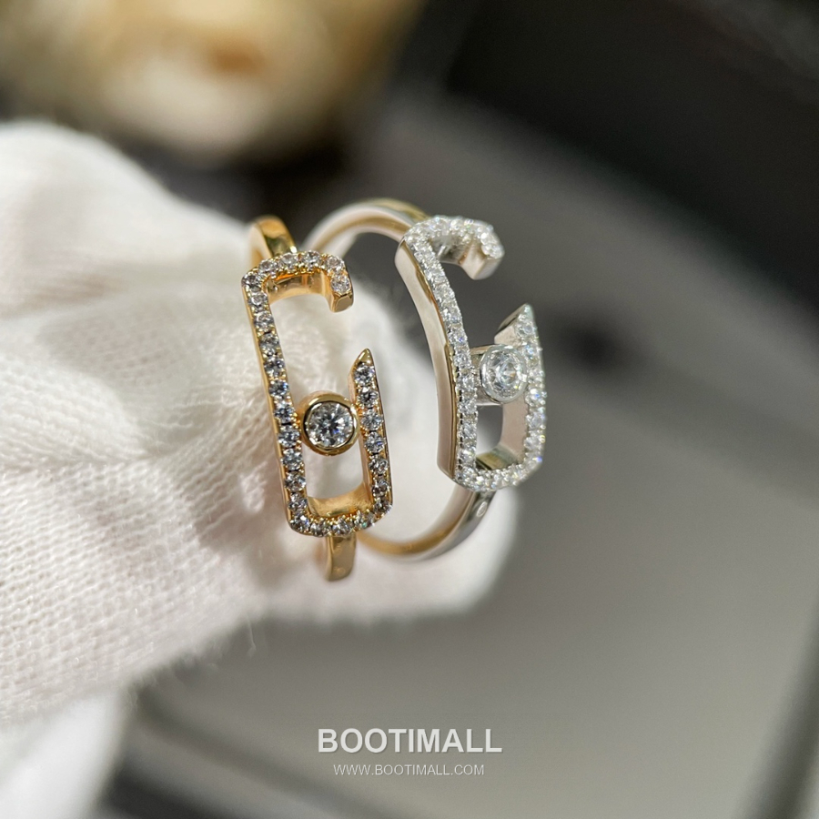 Messika Move Open Ring 메시카 무브 오픈 링 18K 화이트 골드 5