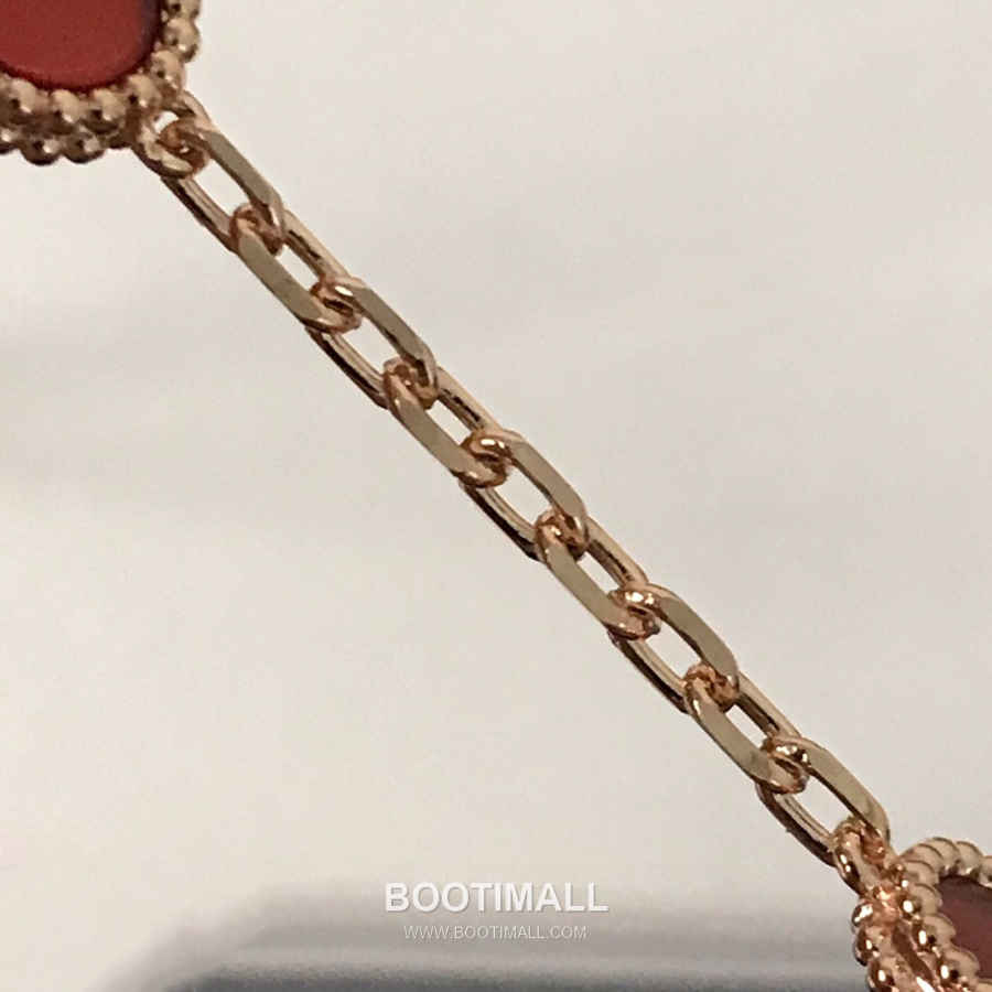 Van Cleef & Arpels Vintage Alhambra Bracelet 5 Motifs 반클리프 아펠 빈티지 알함브라 브레이슬릿 5 모티프 멀티 스톤 18K 옐로우 골드 18