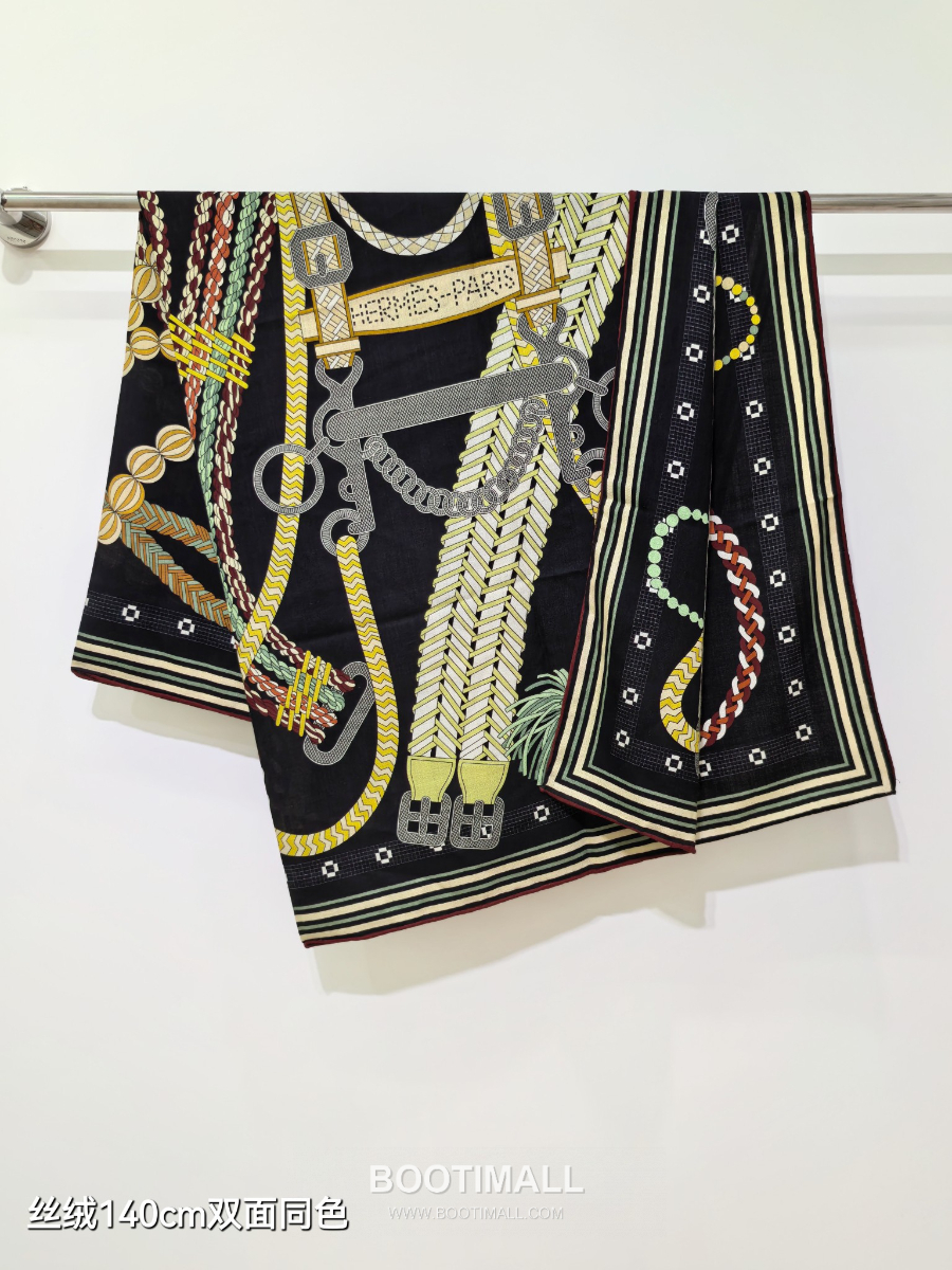 Hermes Cashmere Silk Shawl “Tout en Tresse” RHMS2581 에르메스 캐시미어 실크 숄 140 “뚜 앙 트레스” RHMS2581 40cm 6