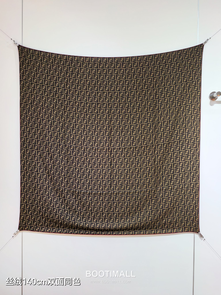 Fendi Cashmere Silk Shawl 140 FF Logo Jacquard 펜디 캐시미어 실크 숄 140 FF 로고 자카드 RFD2507-4 140cm 1