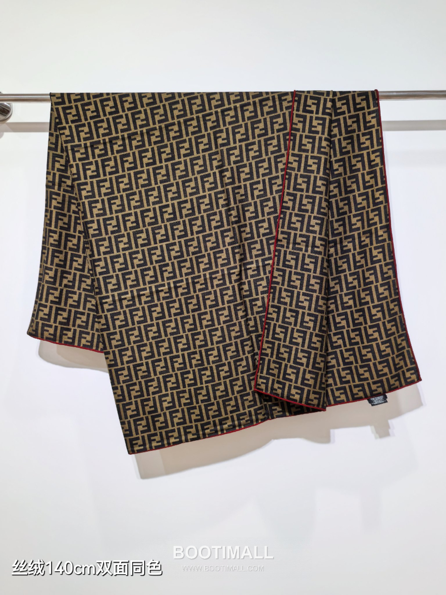 Fendi Cashmere Silk Shawl 140 FF Logo Jacquard 펜디 캐시미어 실크 숄 140 FF 로고 자카드 RFD2507-4 140cm 7