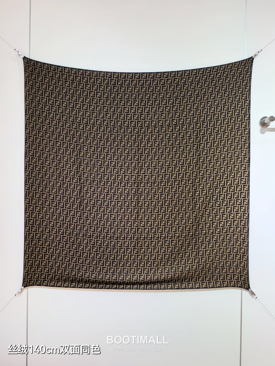 Fendi Cashmere Silk Shawl 140 FF Logo Jacquard 펜디 캐시미어 실크 숄 140 FF 로고 자카드 RFD2507-5 140cm 1