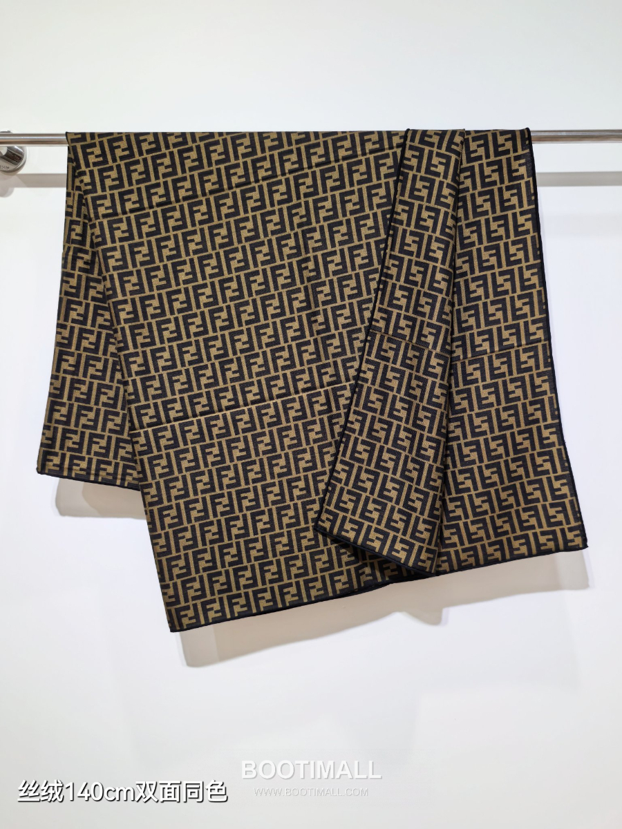 Fendi Cashmere Silk Shawl 140 FF Logo Jacquard 펜디 캐시미어 실크 숄 140 FF 로고 자카드 RFD2507-5 140cm 7