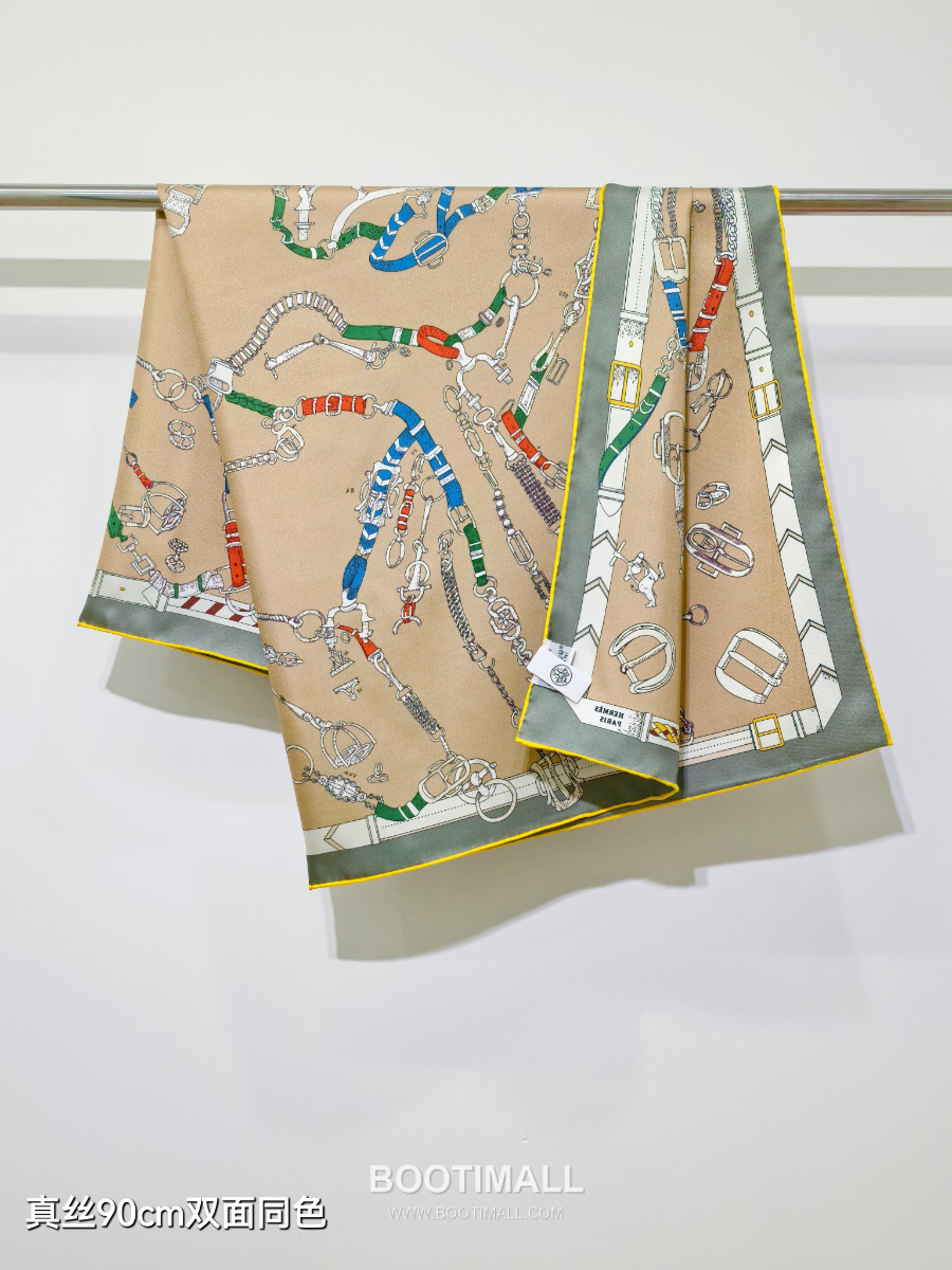 Hermes Twill Silk Scarf 90 “Cavalier du Ciel 에르메스 트윌 실크 스카프 90 카발리에 뒤 씨엘 SHMS2589-1 90×90cm 8