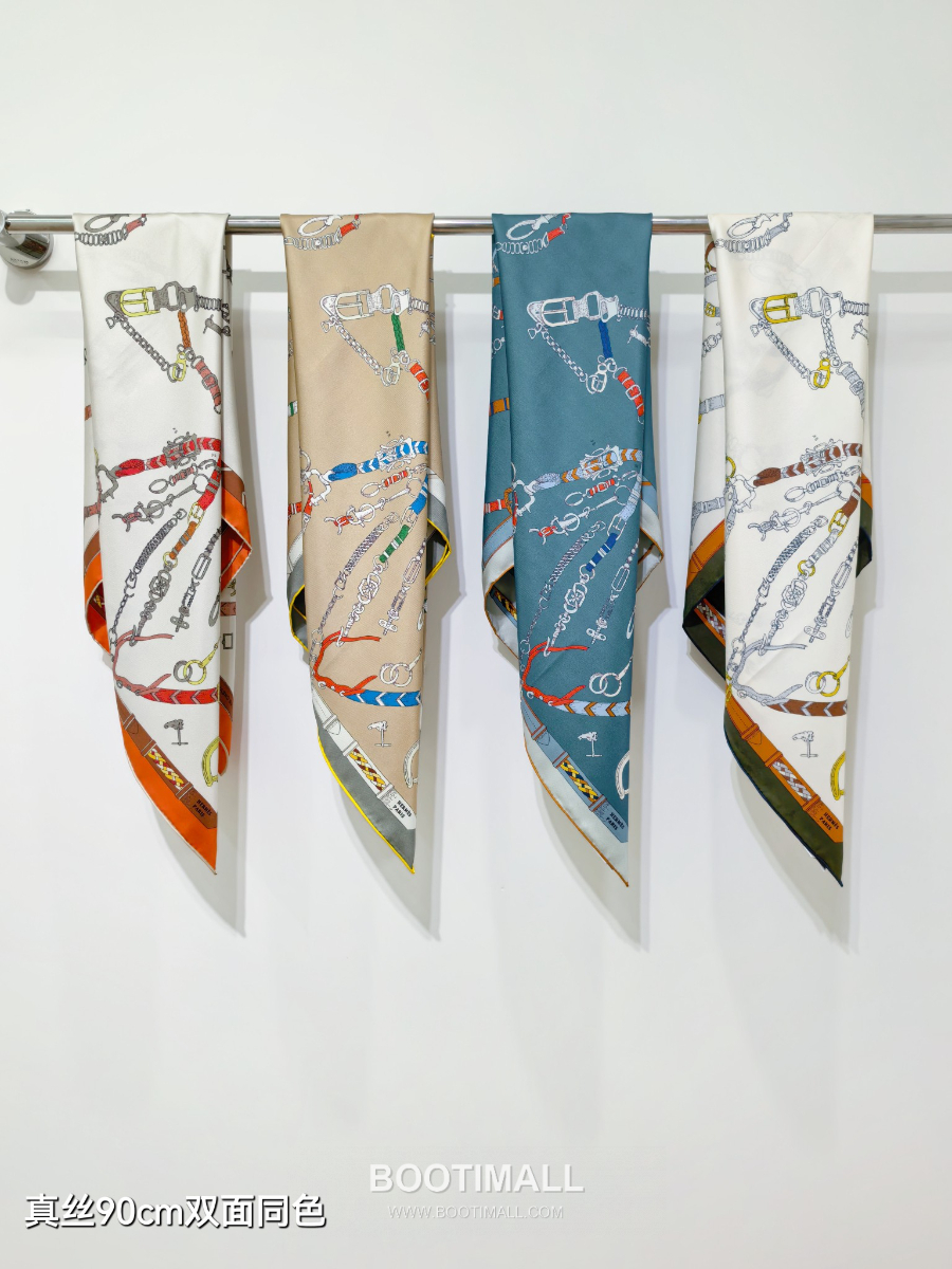 Hermes Twill Silk Scarf 90 “Cavalier du Ciel 에르메스 트윌 실크 스카프 90 카발리에 뒤 씨엘 SHMS2589-1 90×90cm 10