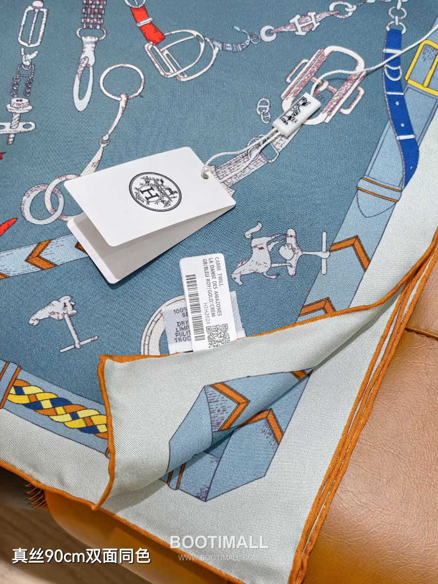 Hermes Twill Silk Scarf 90 “Cavalier du Ciel 에르메스 트윌 실크 스카프 90 카발리에 뒤 씨엘 SHMS2589-2 90×90cm 7