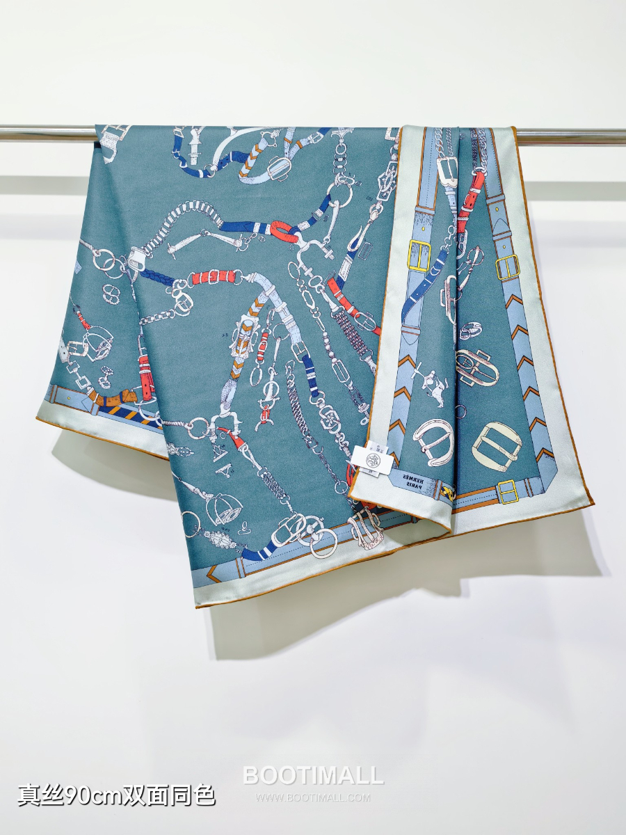 Hermes Twill Silk Scarf 90 “Cavalier du Ciel 에르메스 트윌 실크 스카프 90 카발리에 뒤 씨엘 SHMS2589-2 90×90cm 8