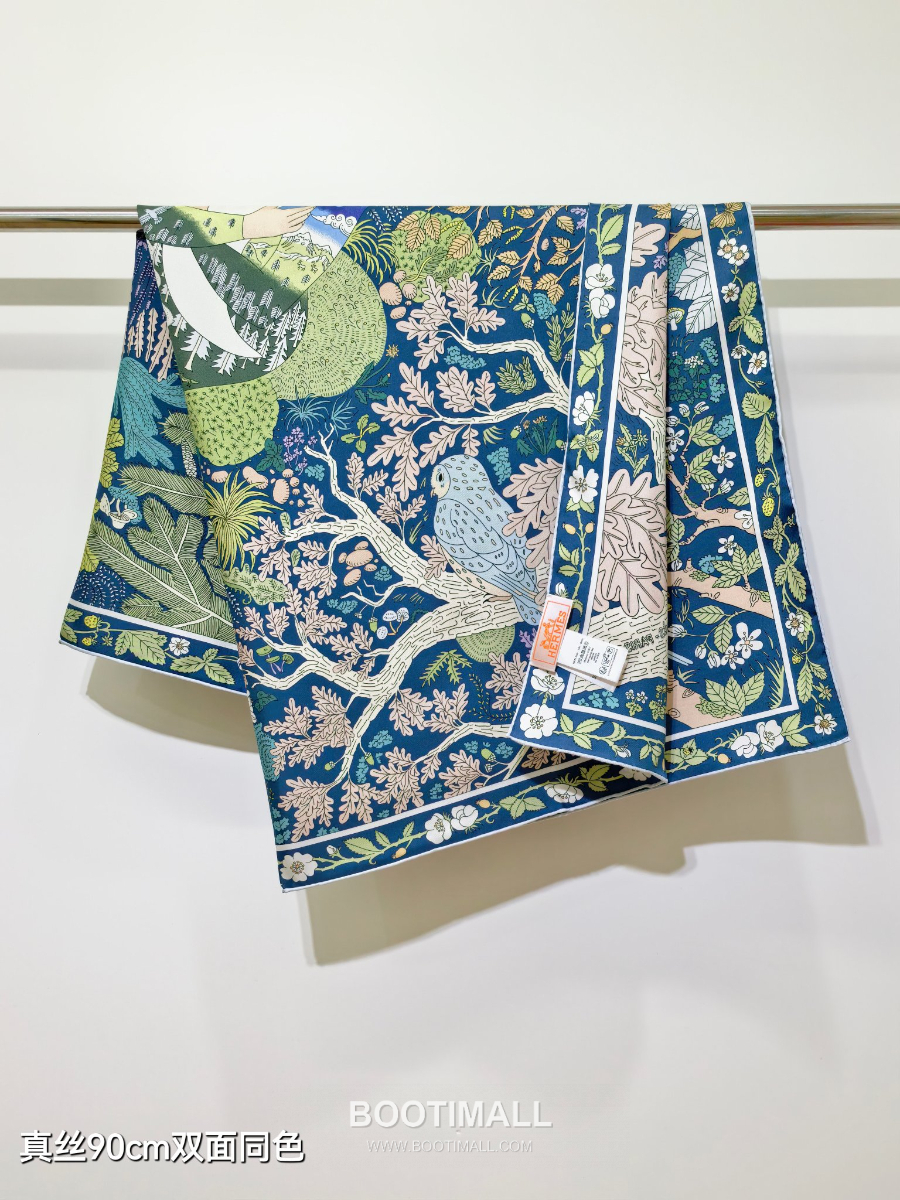 Hermes Twill Silk Scarf 90 “Coupe de Mai 에르메스 트윌 실크 스카프 90 “쿠프 드 메이(5월 신의 컵)” SHMS2569 90×90cm 8