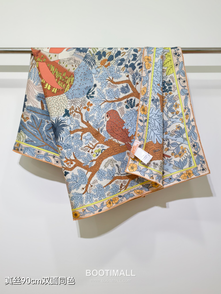 Hermes Twill Silk Scarf 90 “Coupe de Mai 에르메스 트윌 실크 스카프 90 “쿠프 드 메이(5월 신의 컵)” SHMS2569-1 90×90cm 7