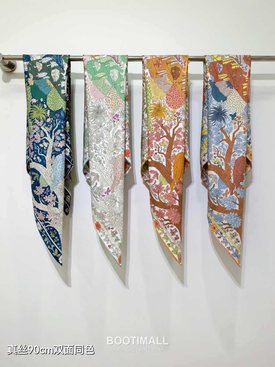 Hermes Twill Silk Scarf 90 “Coupe de Mai 에르메스 트윌 실크 스카프 90 “쿠프 드 메이(5월 신의 컵)” SHMS2569-1 90×90cm 9