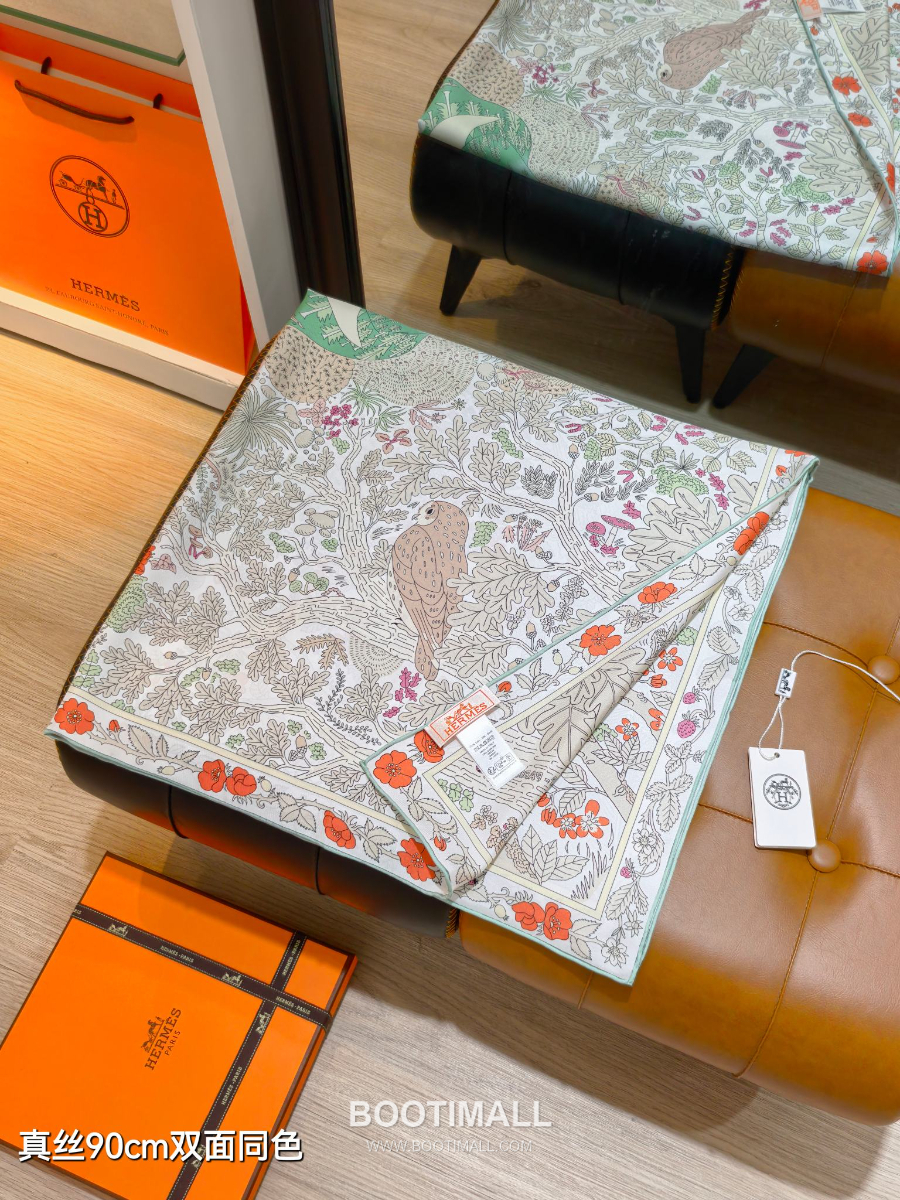 Hermes Twill Silk Scarf 90 “Coupe de Mai 에르메스 트윌 실크 스카프 90 “쿠프 드 메이(5월 신의 컵)” SHMS2569-3 90×90cm 4