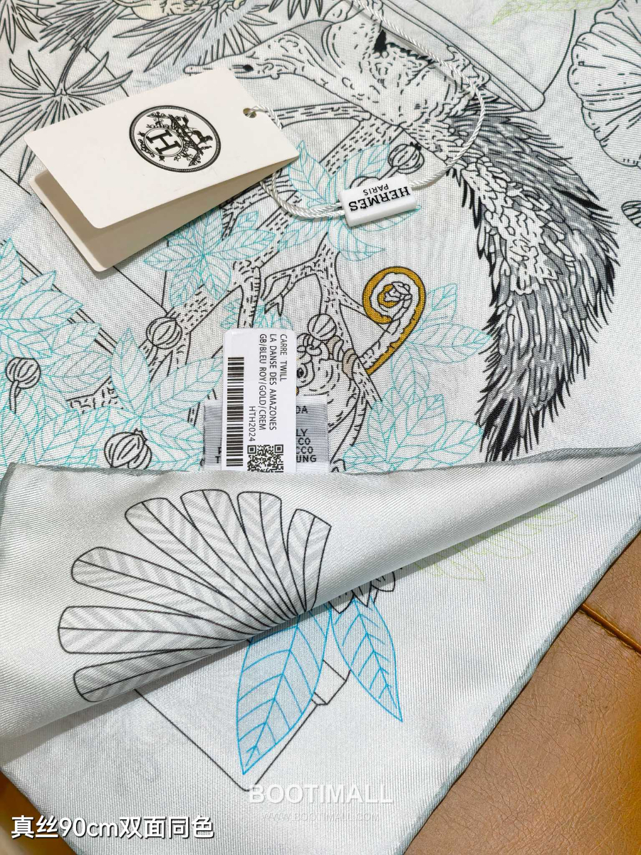 Hermes Twill Silk Scarf 90 “Le Jardin de Pythagore 에르메스 트윌 실크 스카프 90 “피타고라스의 정원” SHMS2529 90×90cm 7