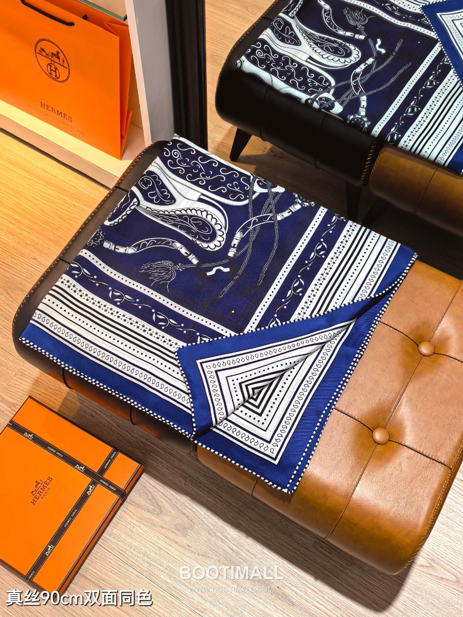 Hermes Twill Silk Scarf 90 Pythagore 에르메스 트윌 실크 스카프 90 피타고르 SHMS2505 90×90cm 1