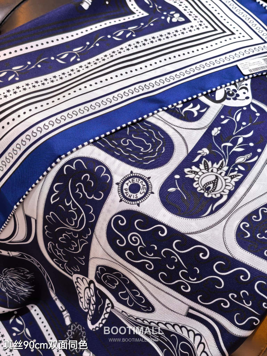 Hermes Twill Silk Scarf 90 Pythagore 에르메스 트윌 실크 스카프 90 피타고르 SHMS2505 90×90cm 5