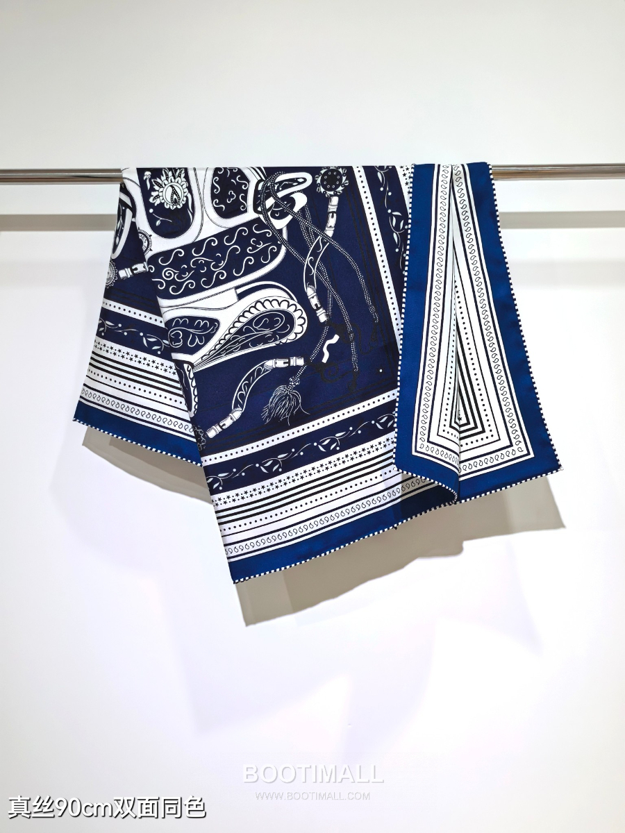 Hermes Twill Silk Scarf 90 Pythagore 에르메스 트윌 실크 스카프 90 피타고르 SHMS2505 90×90cm 6