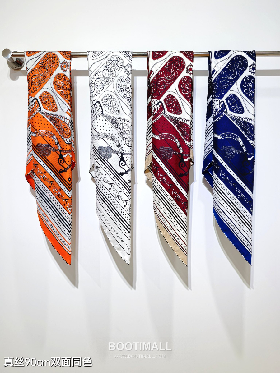 Hermes Twill Silk Scarf 90 Pythagore 에르메스 트윌 실크 스카프 90 피타고르 SHMS2505 90×90cm 8