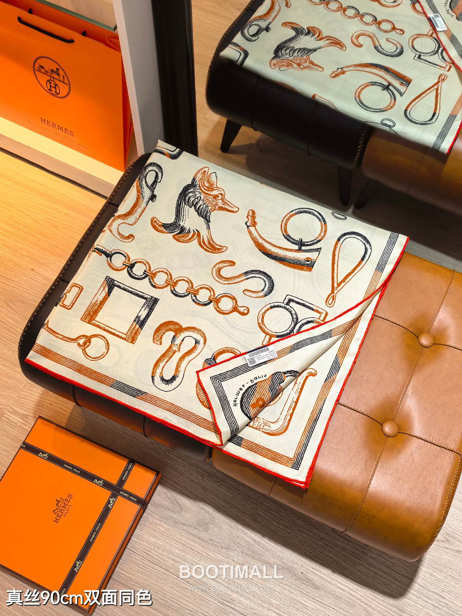 Hermes Twill Silk Scarf 90 에르메스 트윌 실크 스카프 90 SHMS2506-2 90×90cm 2