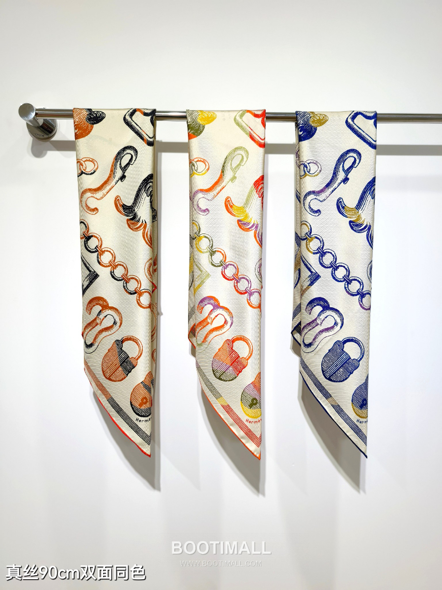 Hermes Twill Silk Scarf 90 에르메스 트윌 실크 스카프 90 SHMS2506-2 90×90cm 8
