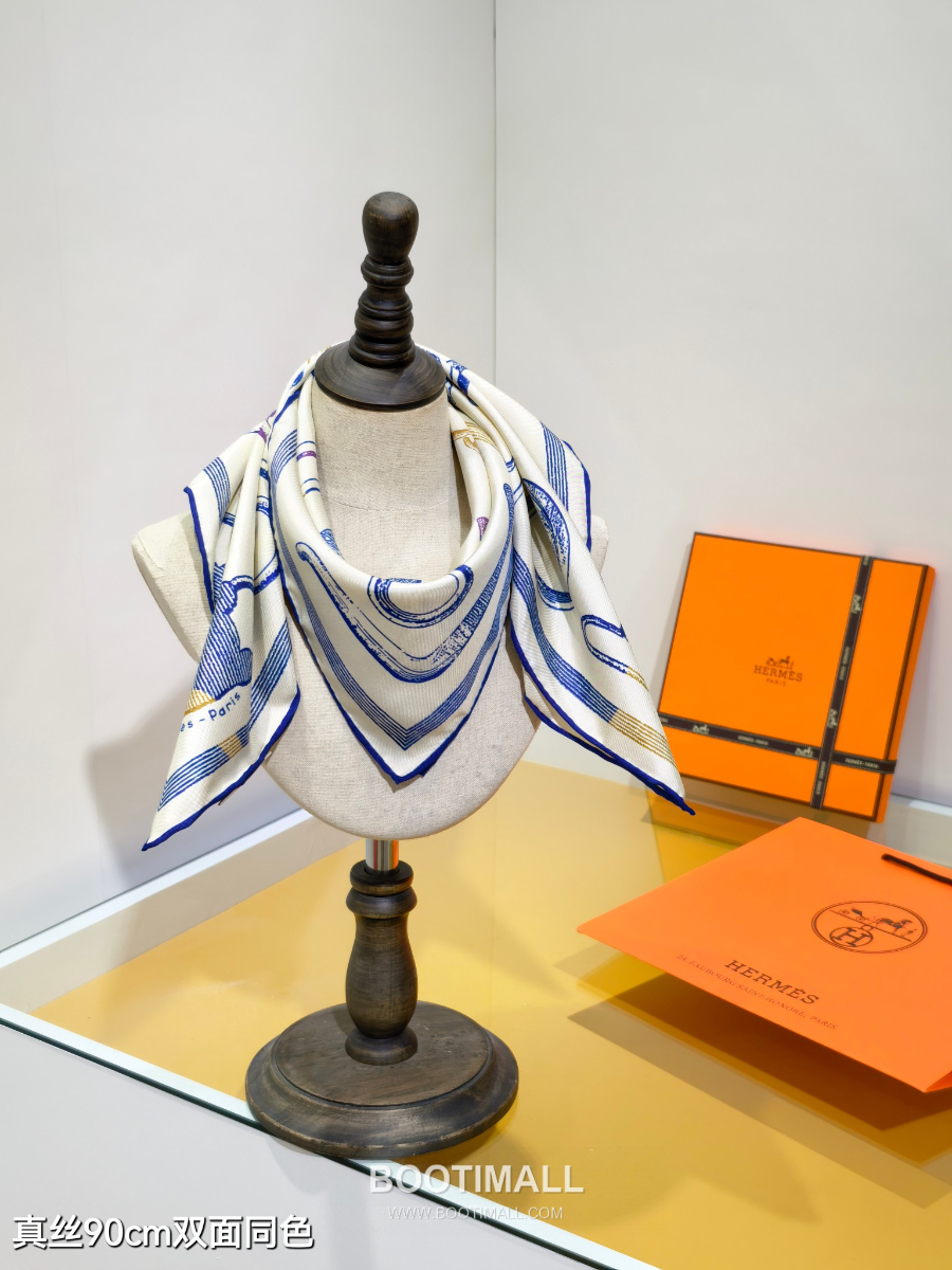 Hermes Twill Silk Scarf 90 에르메스 트윌 실크 스카프 90 SHMS2506-1 90×90cm 7