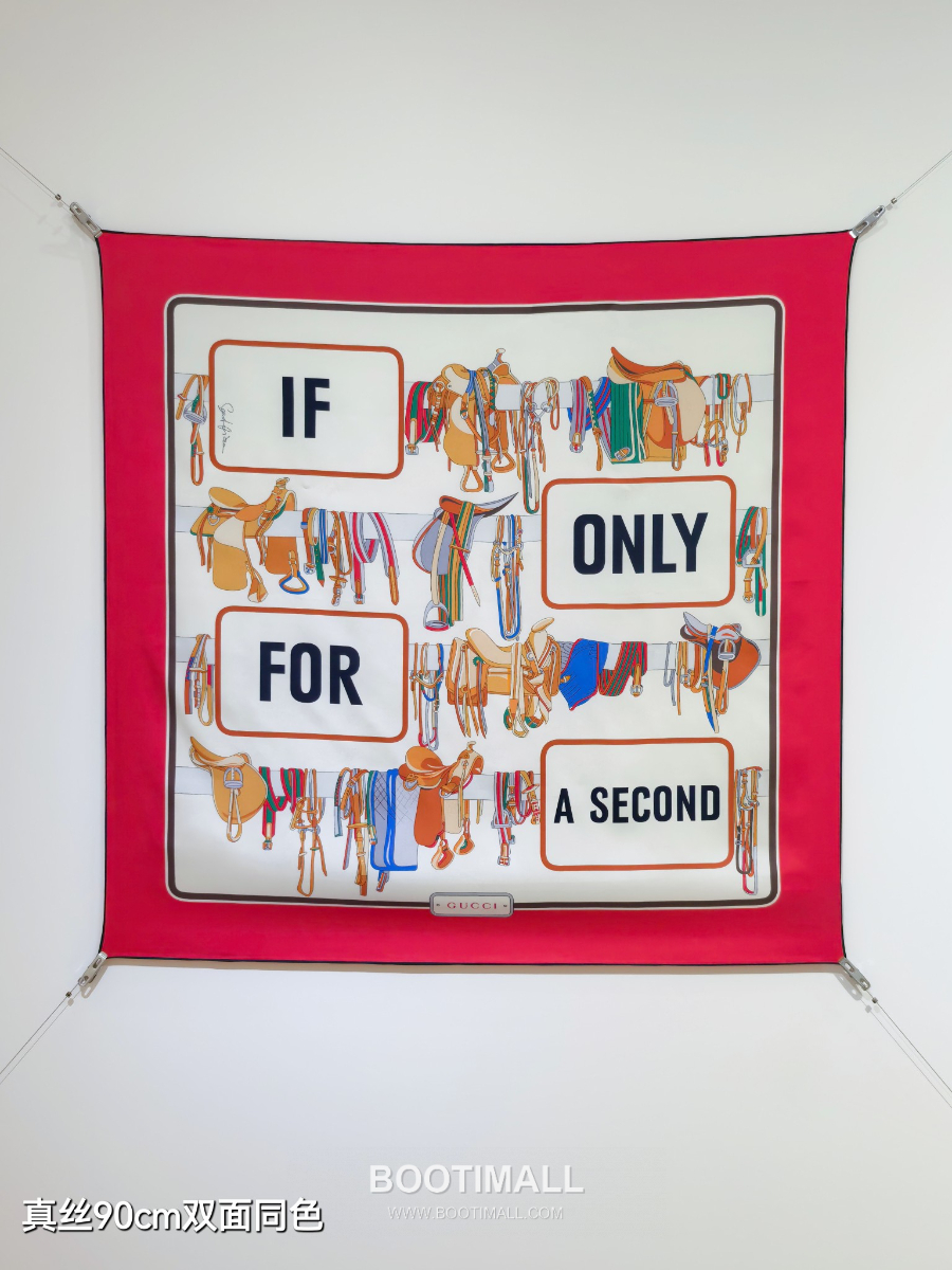 Gucci Project Printed Silk Carre “If Only For A Second” 구찌프로젝트 프린트 실크 까레 “이프 온리 포 어 세컨드” 90×90cm 3