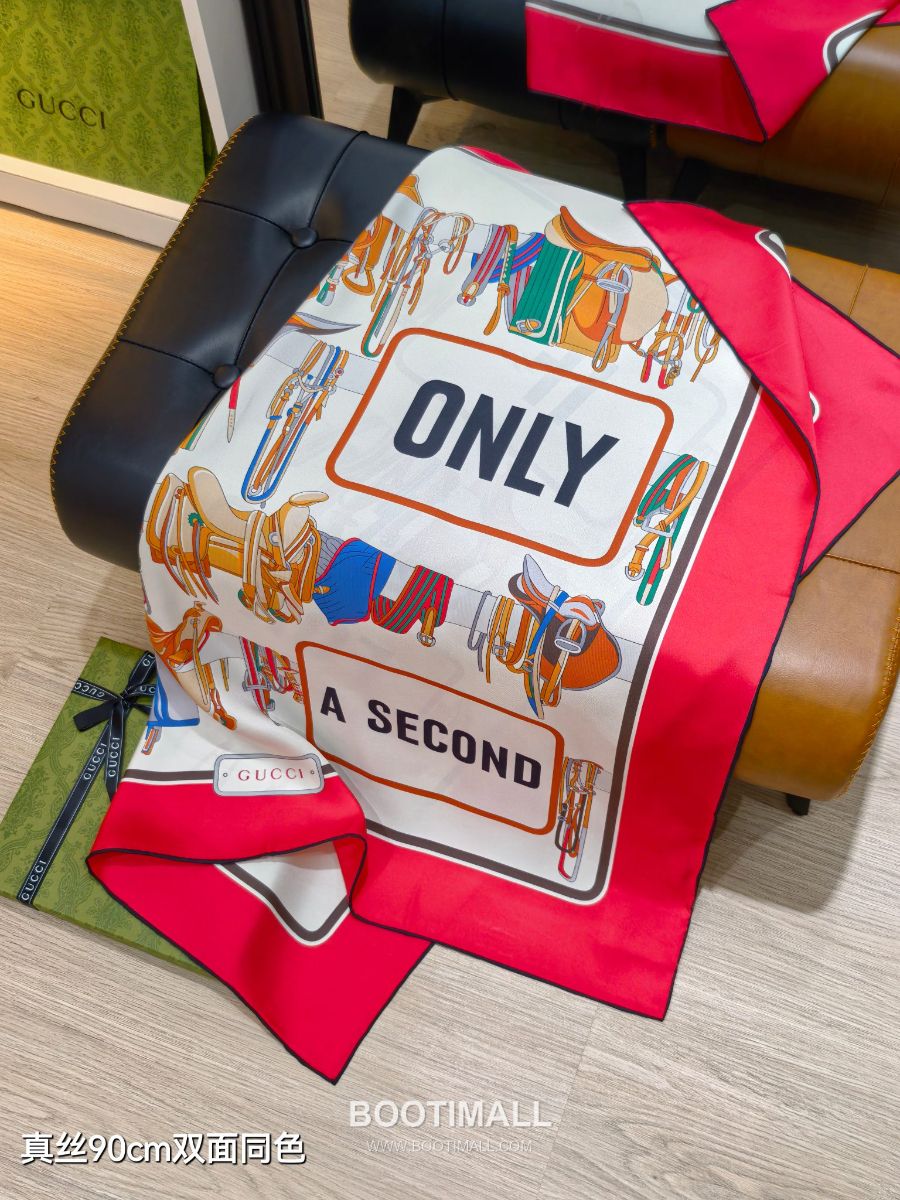 Gucci Project Printed Silk Carre “If Only For A Second” 구찌프로젝트 프린트 실크 까레 “이프 온리 포 어 세컨드” 90×90cm 5