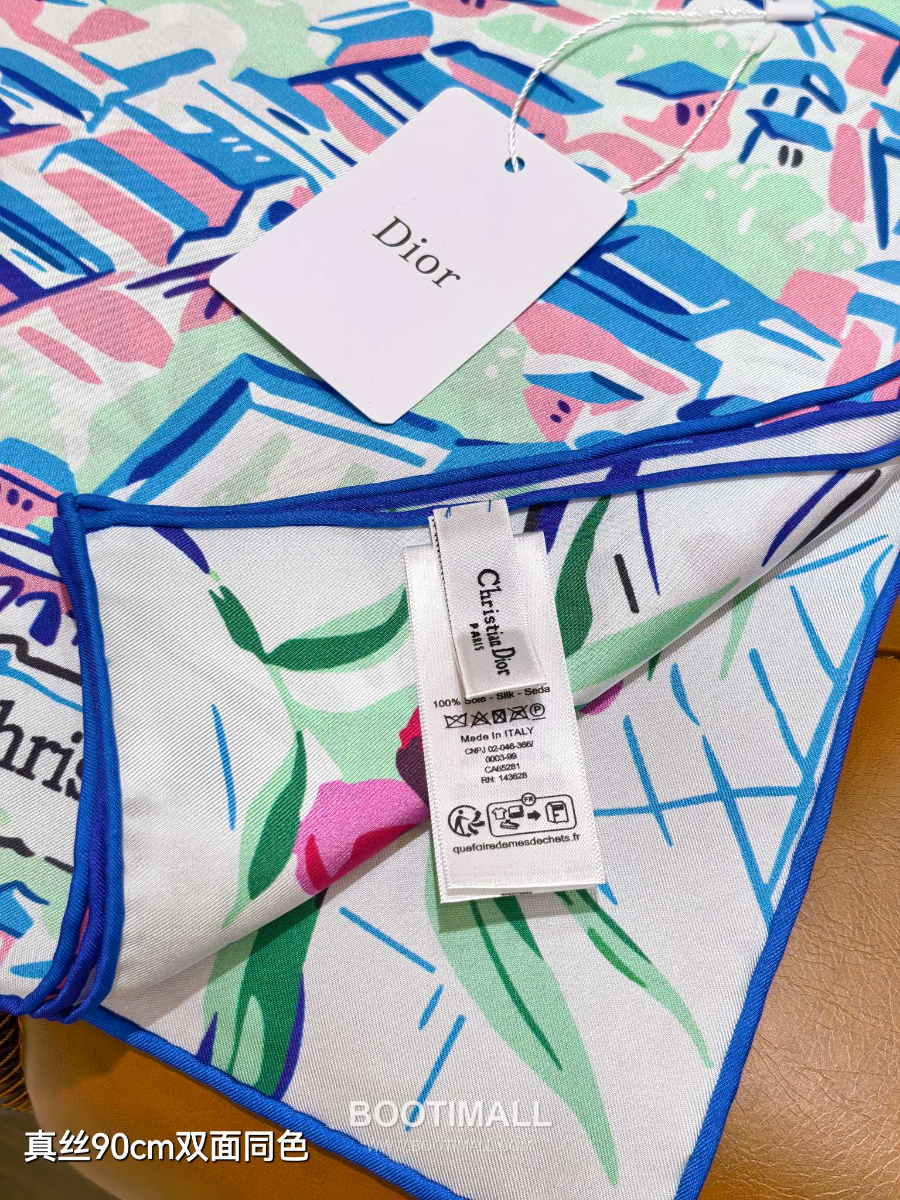 Dior Souvenir de Rome 90 Square Silk Twill Scarf  디올 수브니르 드 로마 90 실크 트윌 스카프 90×90cm 6