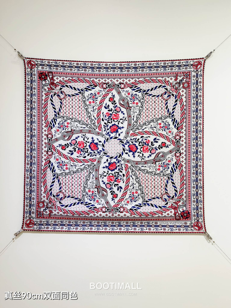 Louis Vuitton Summer Garden 90 Square Silk Twill Scarf 루이비통 서머 가든 90 실크 트윌 스카프 90×90cm 3