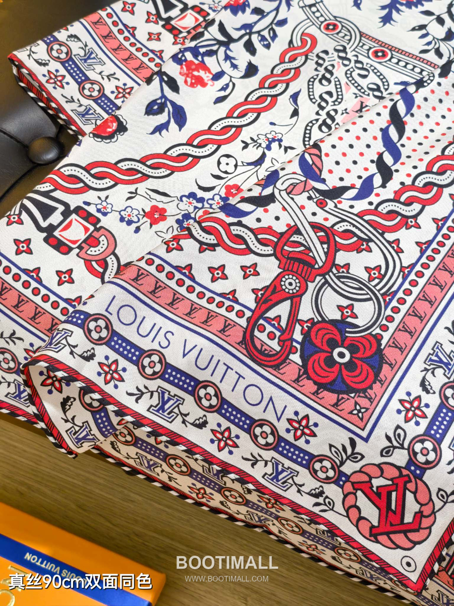 Louis Vuitton Summer Garden 90 Square Silk Twill Scarf 루이비통 서머 가든 90 실크 트윌 스카프 90×90cm 6