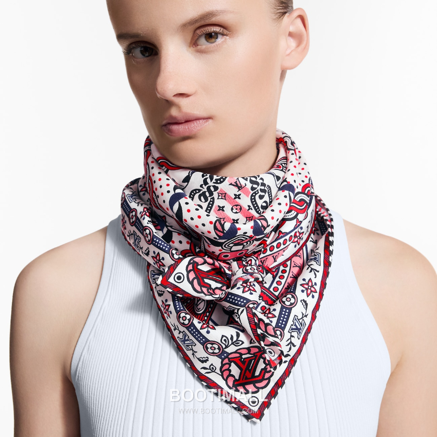 Louis Vuitton Summer Garden 90 Square Silk Twill Scarf 루이비통 서머 가든 90 실크 트윌 스카프 90×90cm 10